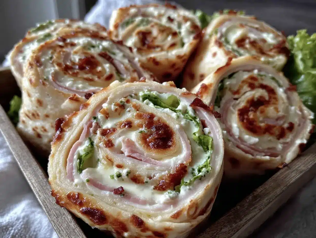 turkey and cheese pinwheel lunchbox roll-ups preparation steps