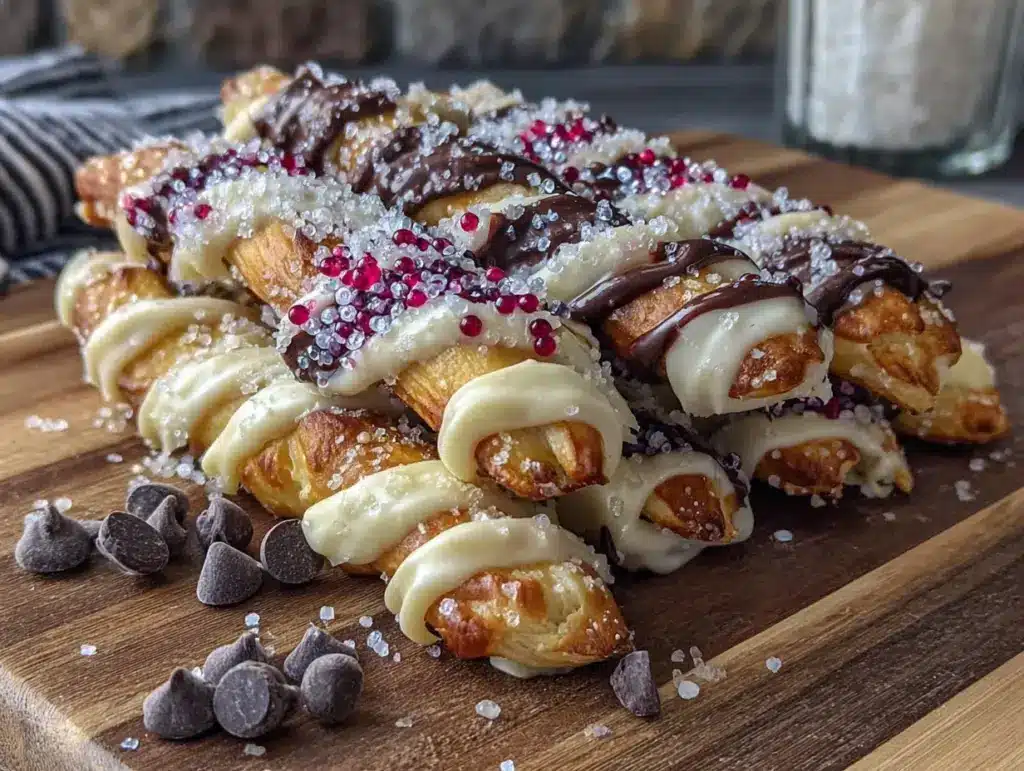 white chocolate witch finger pretzels - featured image