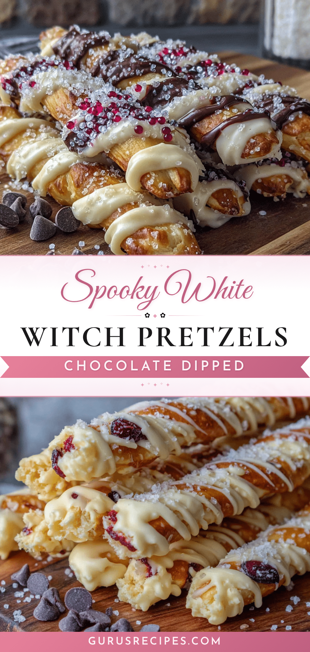 white chocolate witch finger pretzels recipe