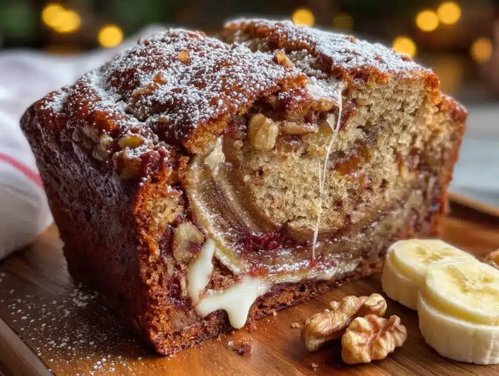 banana bread with walnuts - featured image