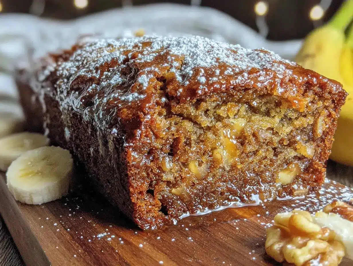 banana bread with walnuts preparation steps