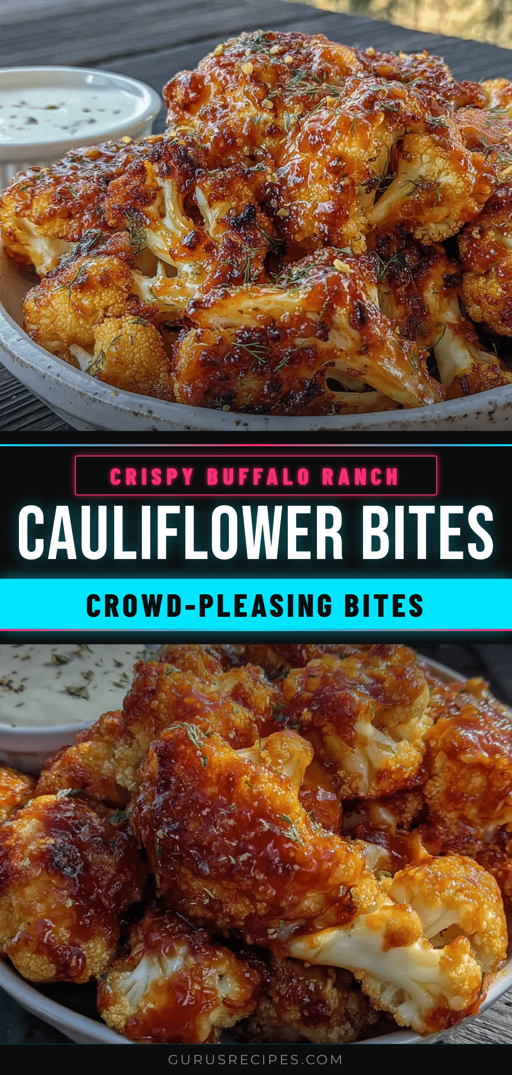 best easy buffalo cauliflower bites with ranch recipe
