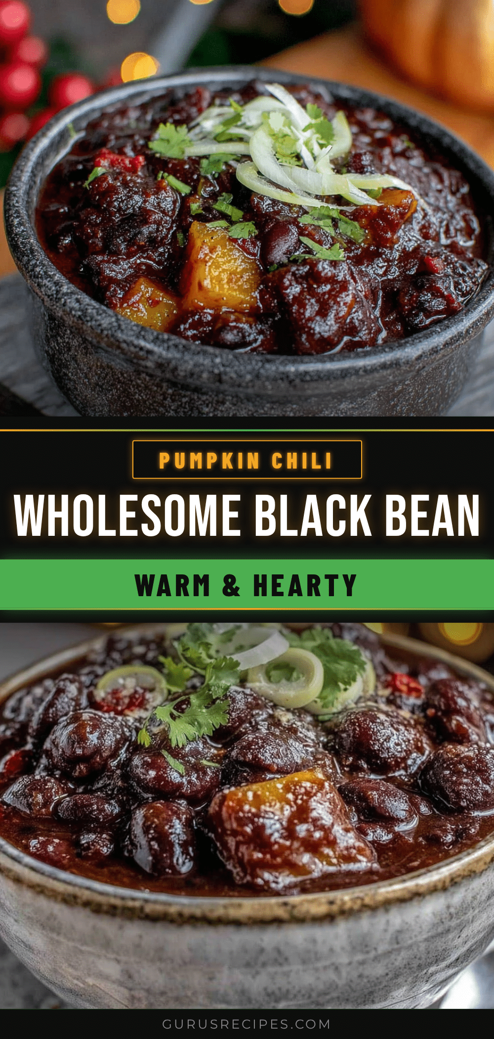 black bean pumpkin chili recipe