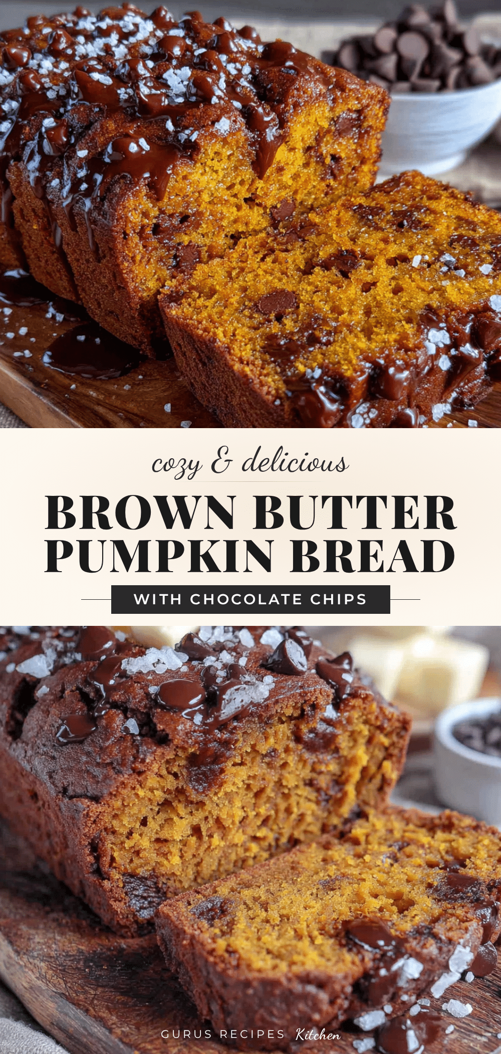 brown butter pumpkin chocolate chip bread recipe