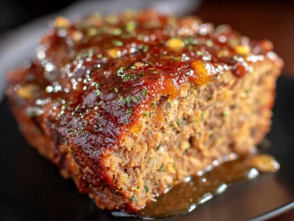 brown sugar glazed meatloaf - featured image