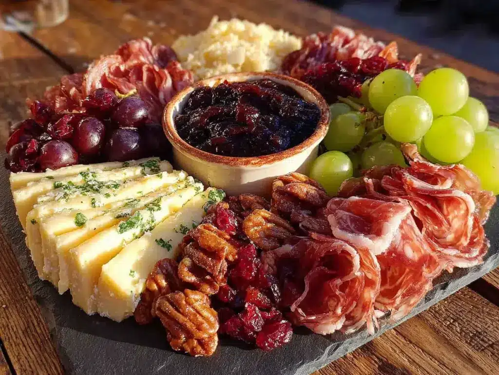 charcuterie board for two - featured image