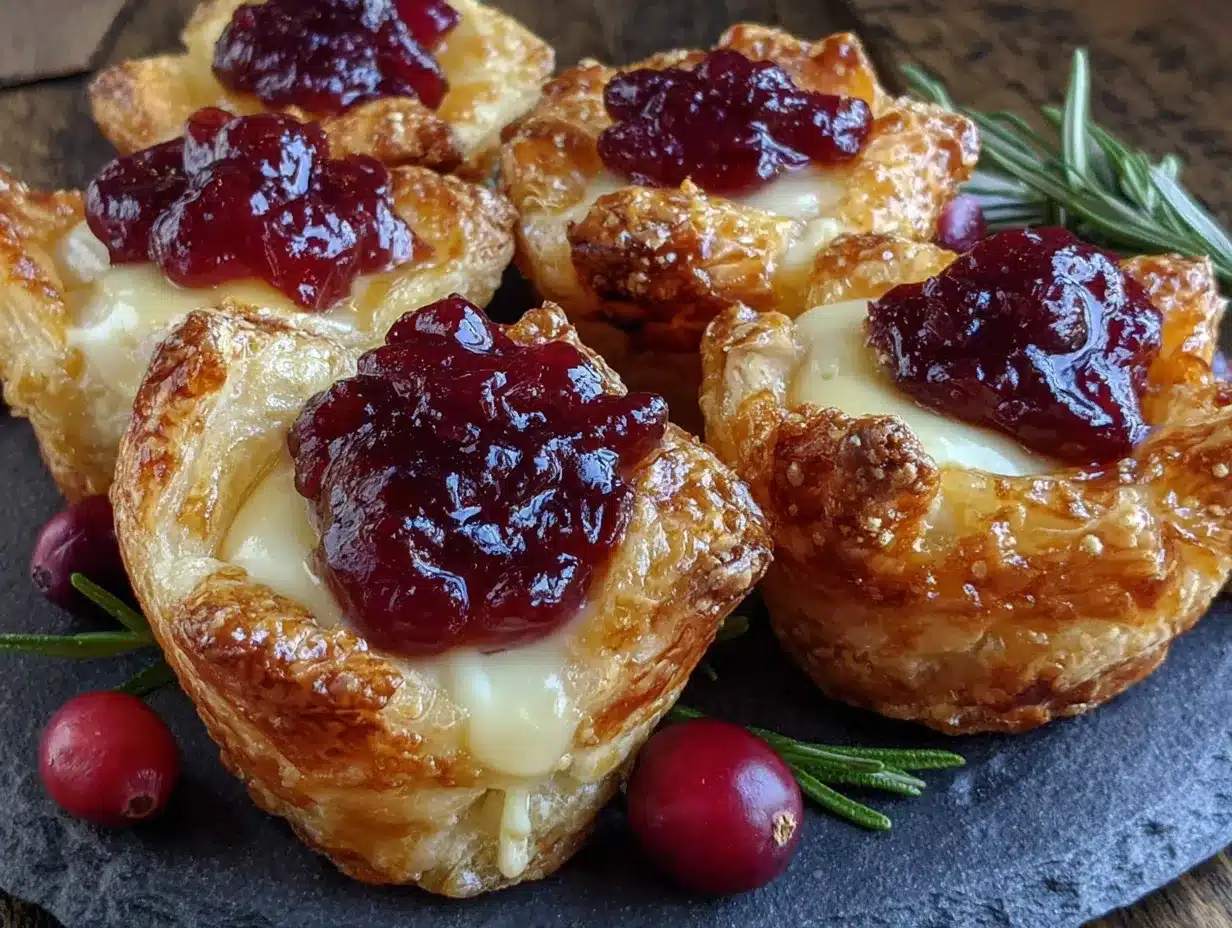 cranberry brie bites preparation steps