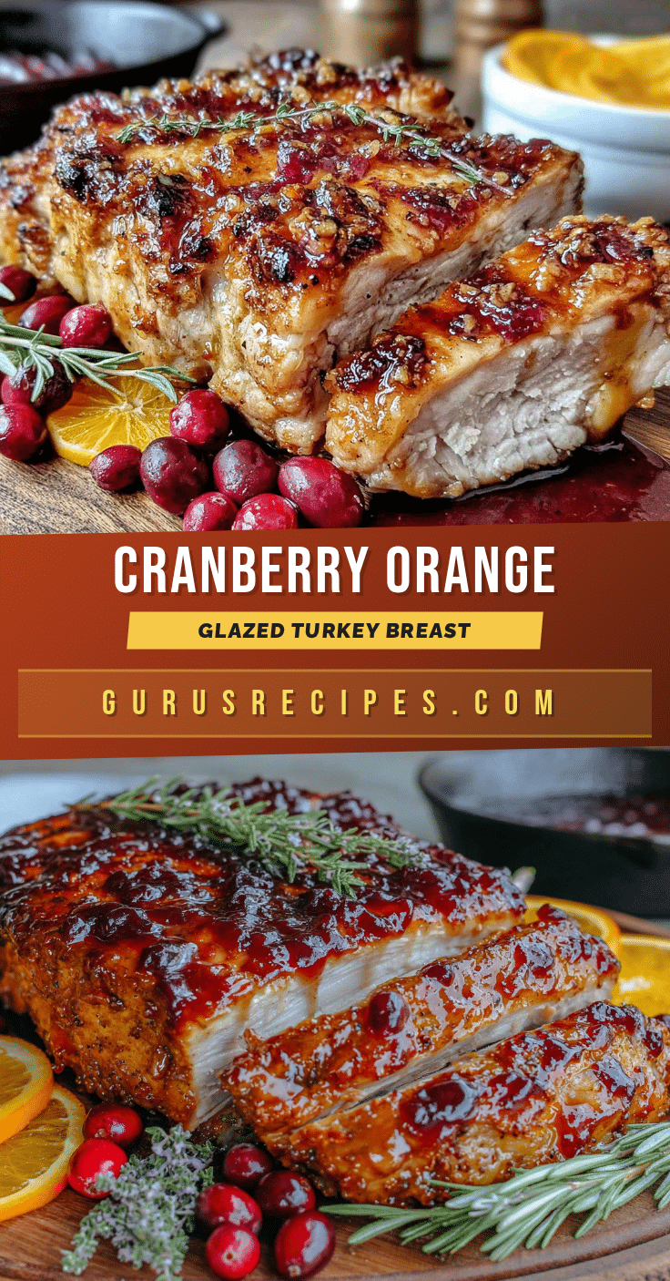 cranberry orange glazed turkey breast recipe