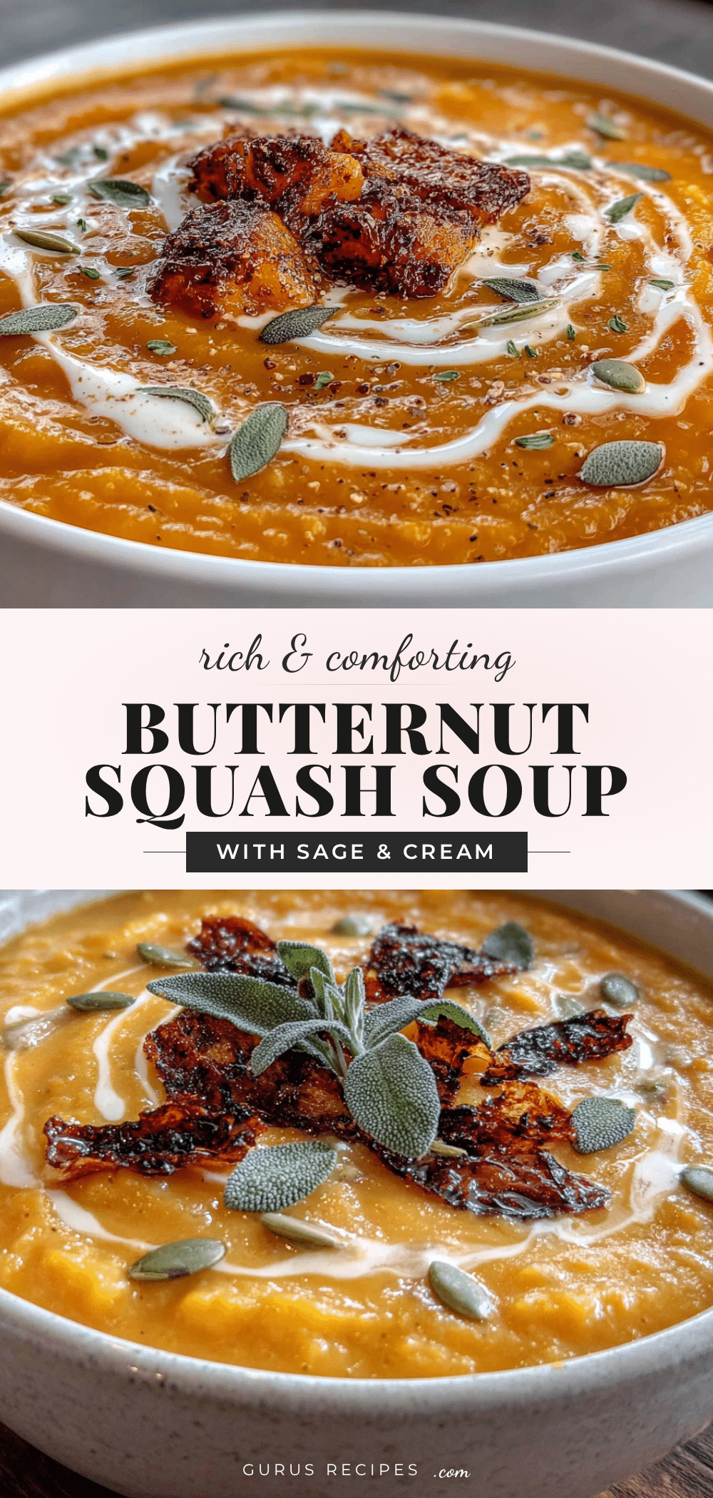 creamy roasted butternut squash soup recipe
