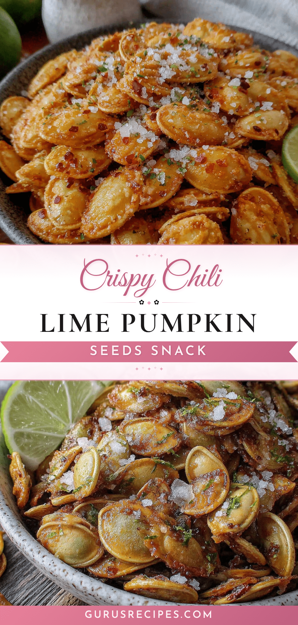 crispy chili lime pumpkin seeds recipe
