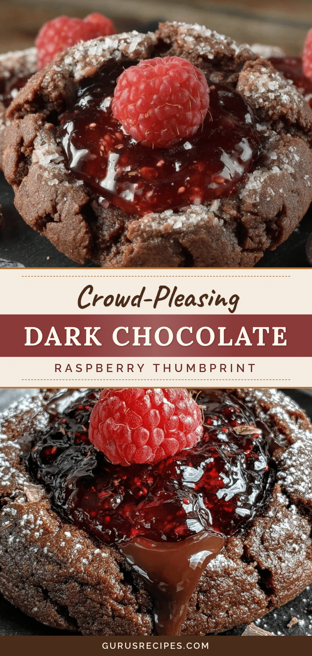 dark chocolate raspberry thumbprint cookies recipe