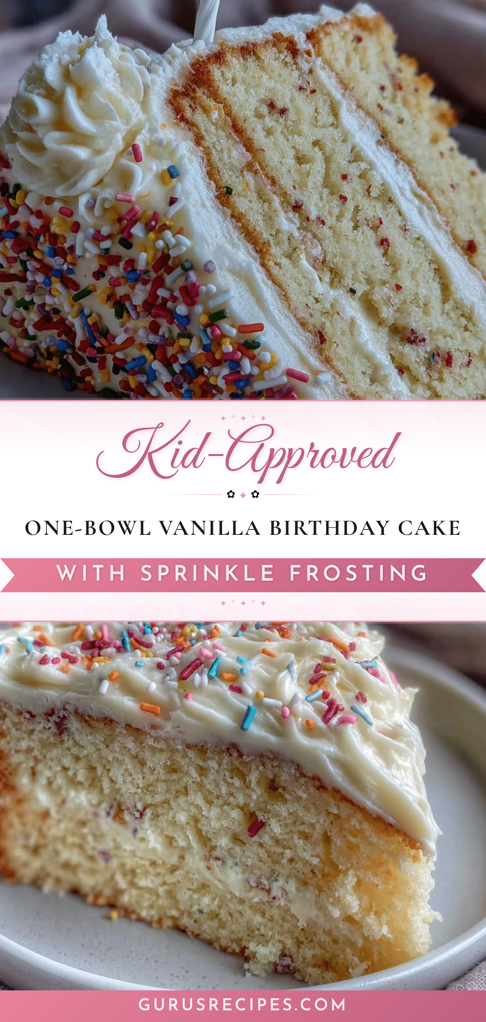 easy 1-bowl vanilla birthday cake recipe