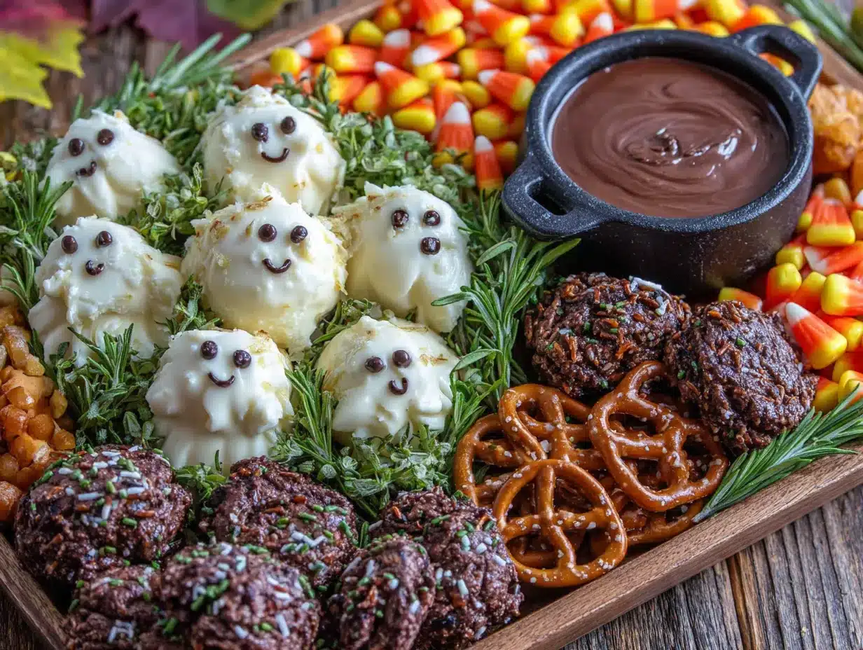 Easy Halloween Charcuterie Board preparation steps