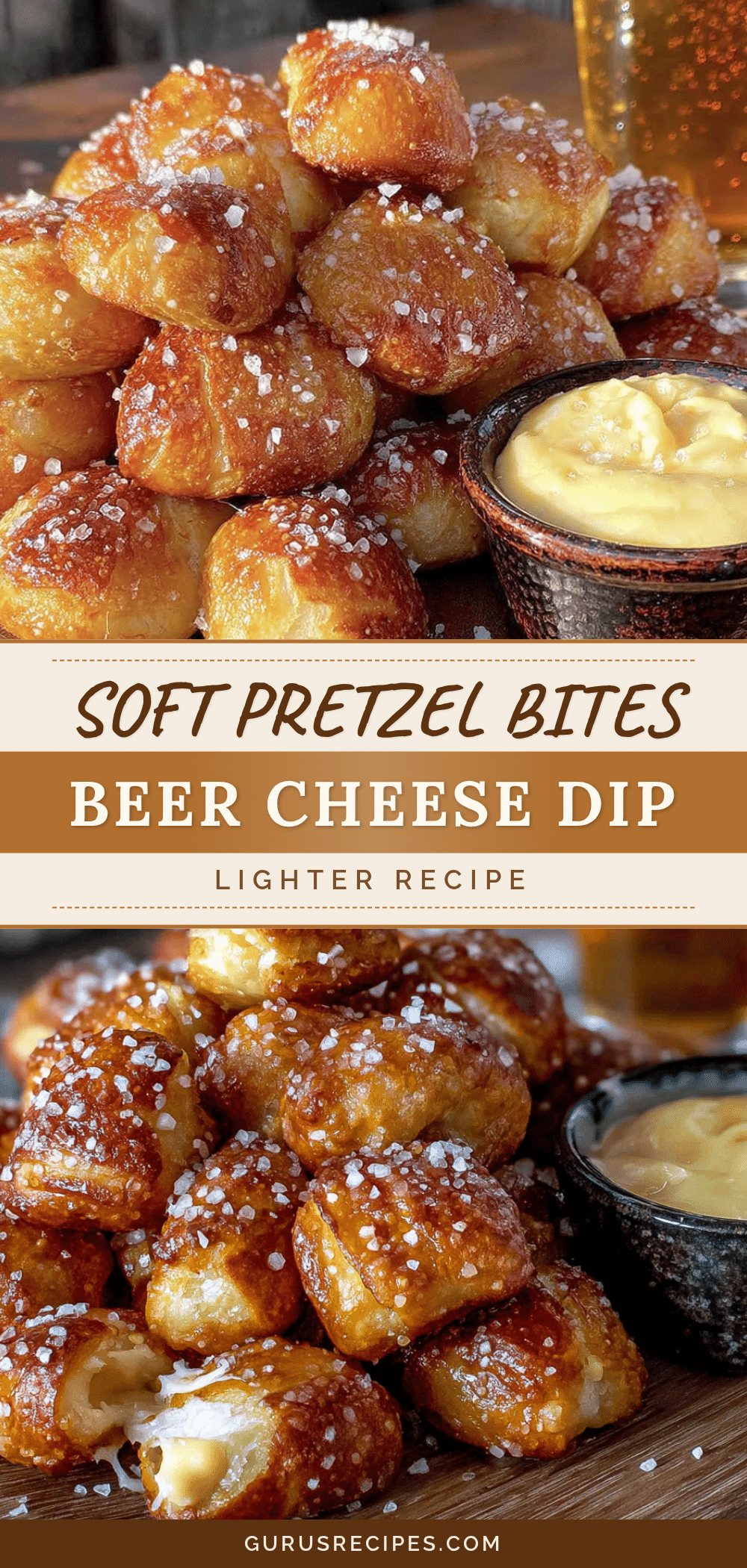 easy lighter soft pretzel bites with beer cheese dip recipe