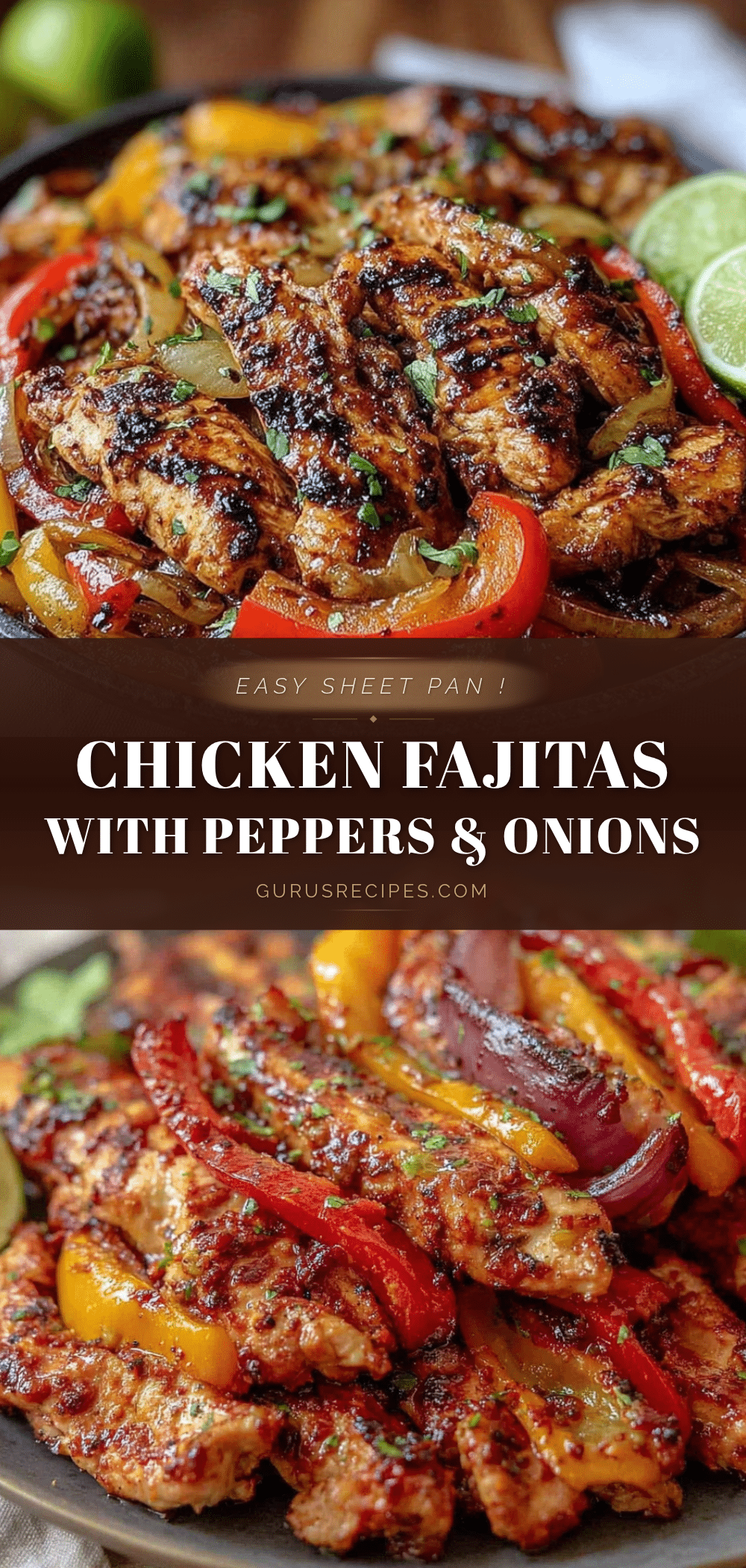 easy sheet pan chicken fajitas recipe