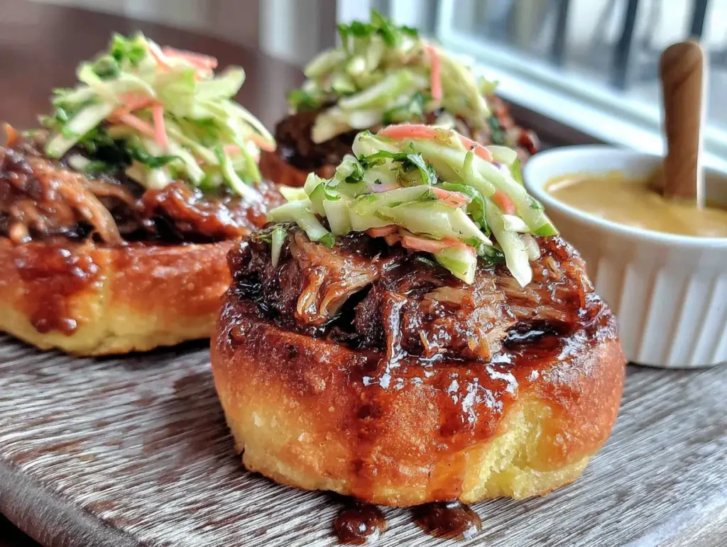 fall slow cooker pulled pork sliders with apple slaw - featured image