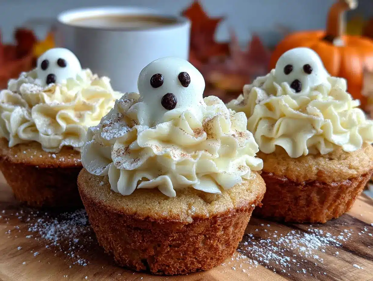 ghost cupcakes preparation steps