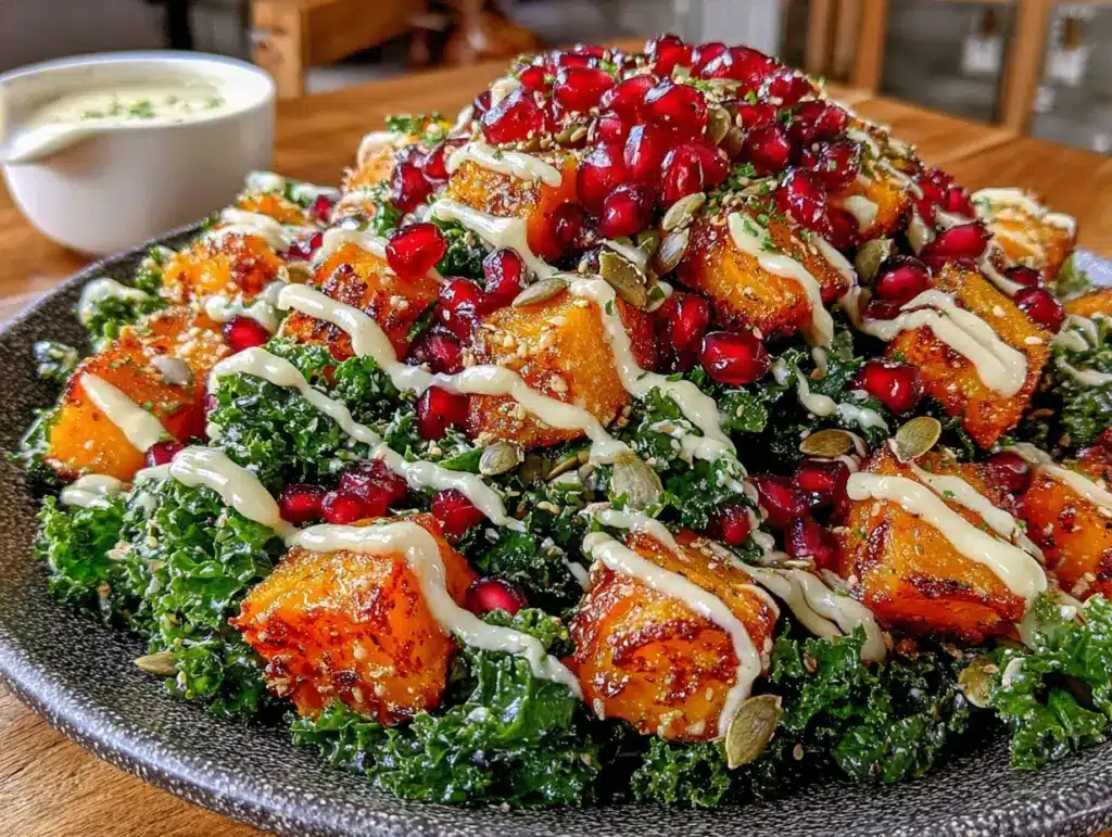 harvest kale salad - featured image
