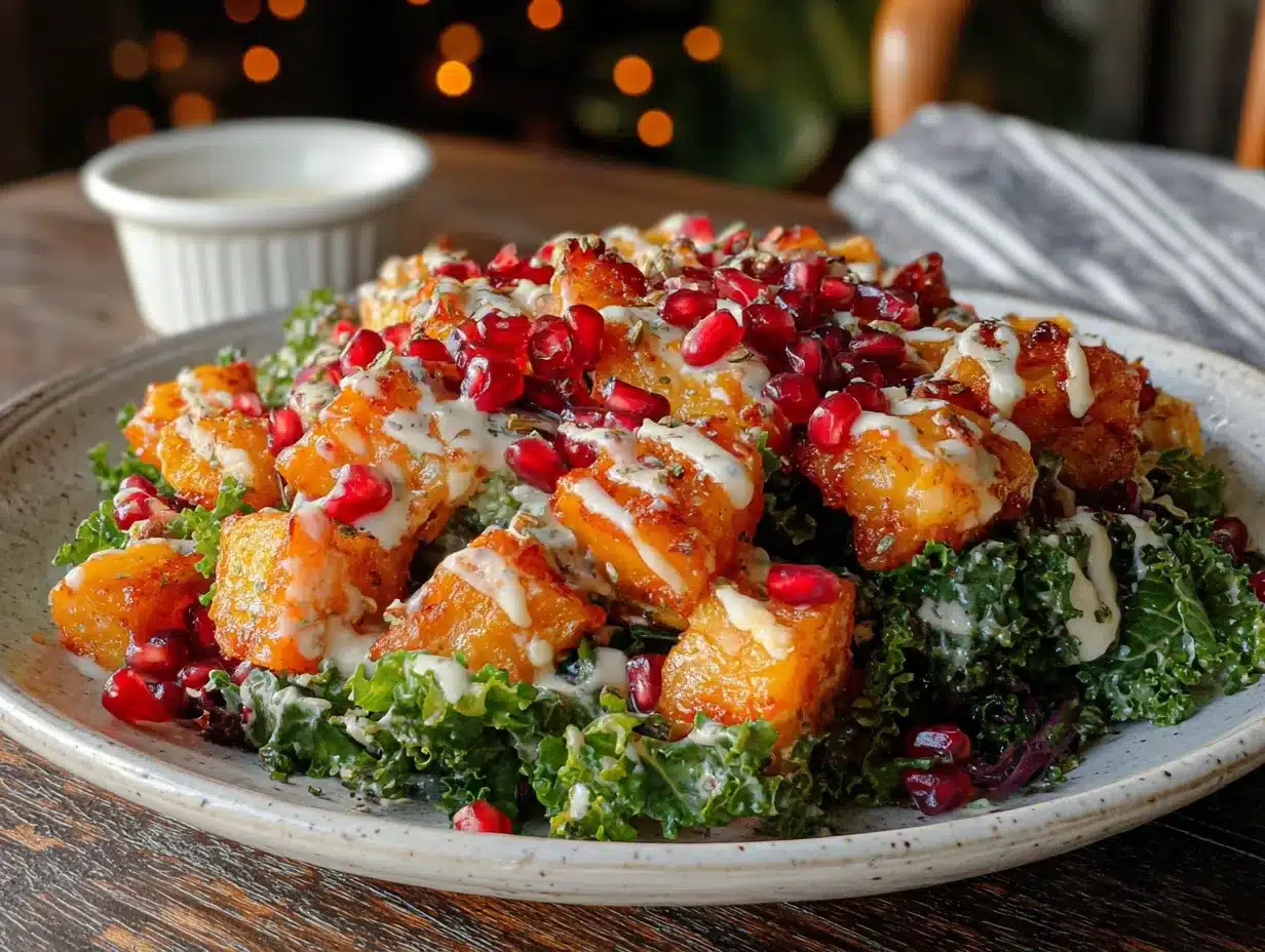 harvest kale salad preparation steps