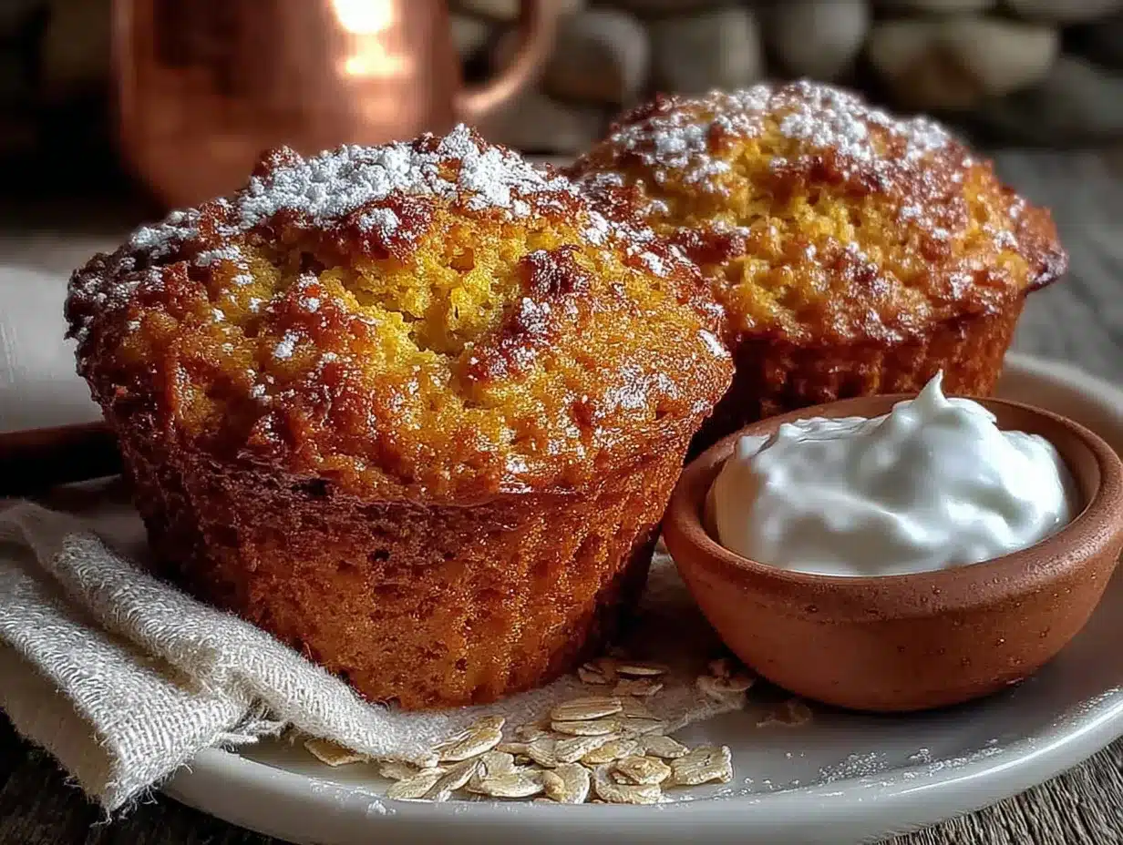 healthy pumpkin oat muffins preparation steps