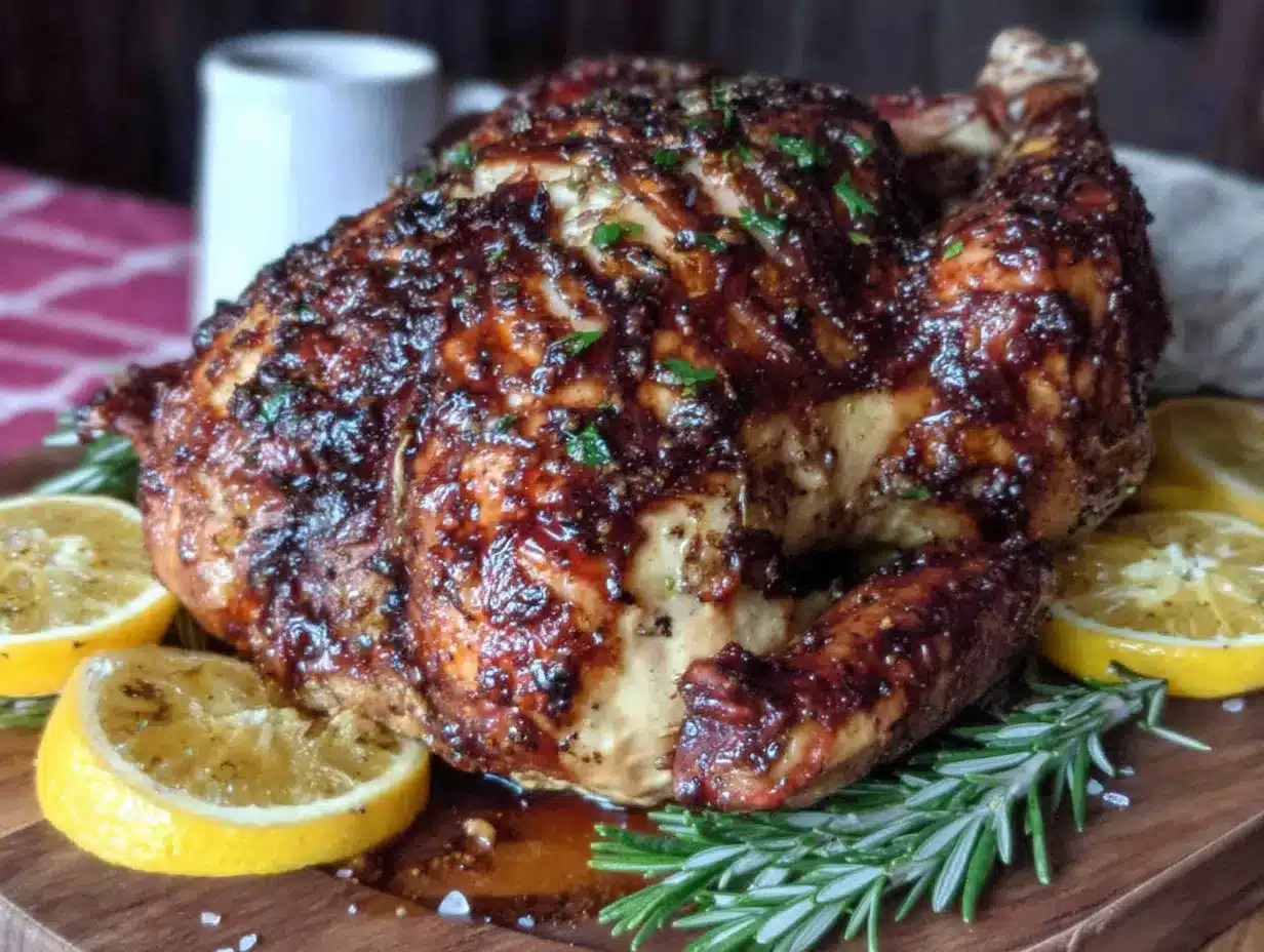 herb butter roasted turkey with citrus preparation steps