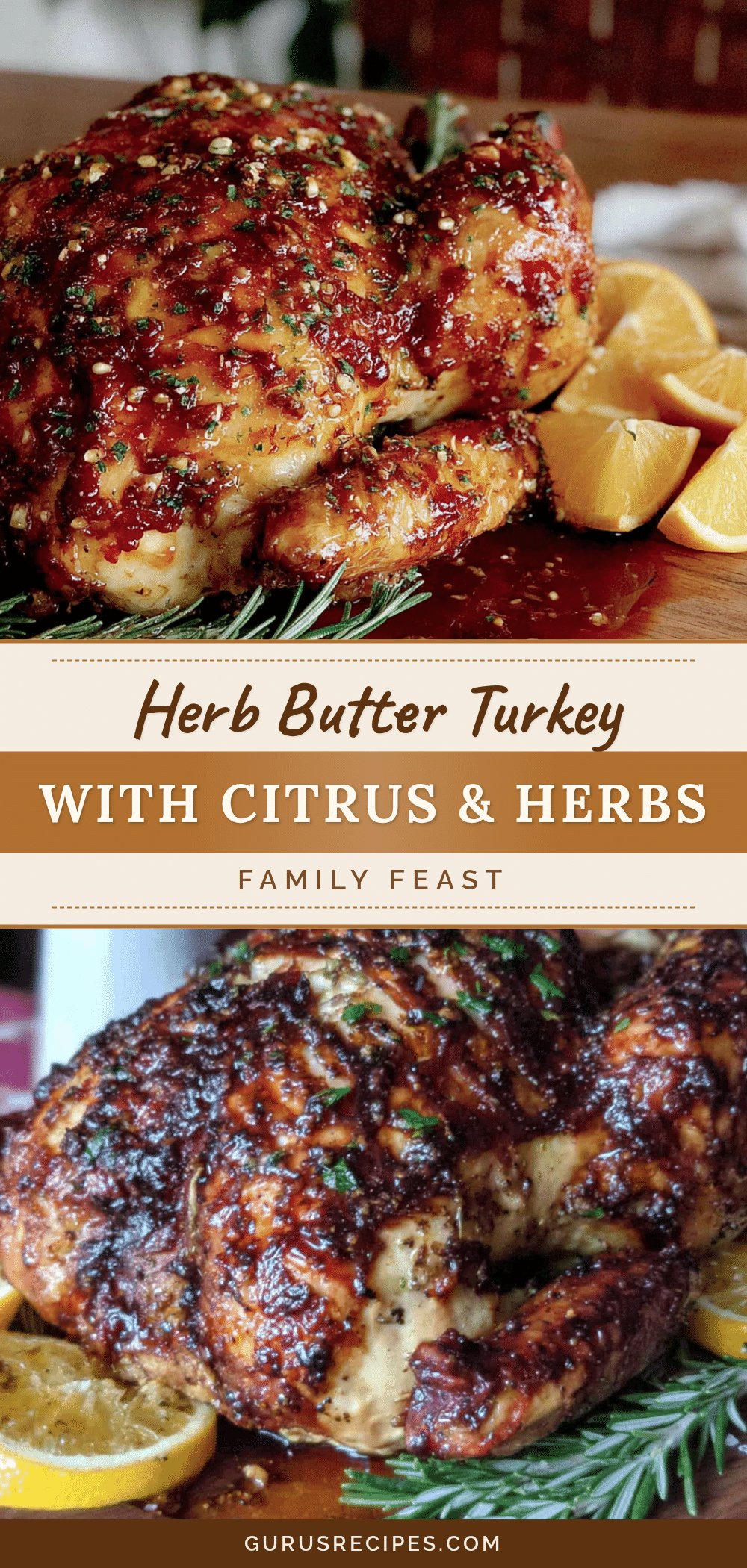 herb butter roasted turkey with citrus recipe