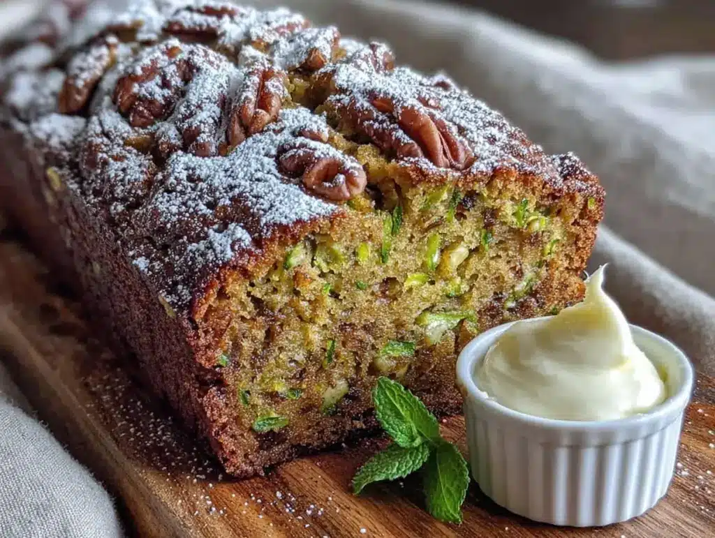 one-bowl zucchini walnut bread - featured image