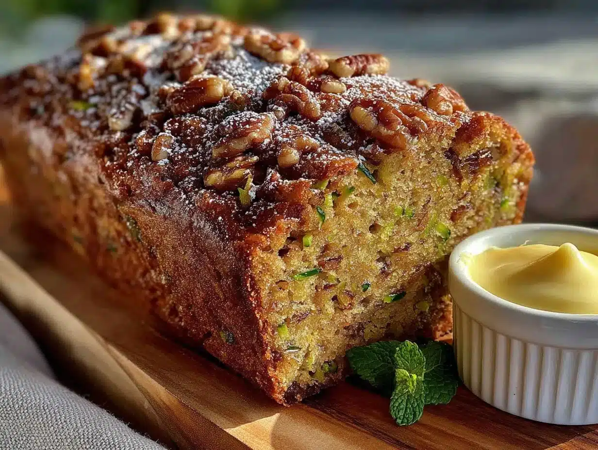 one-bowl zucchini walnut bread preparation steps