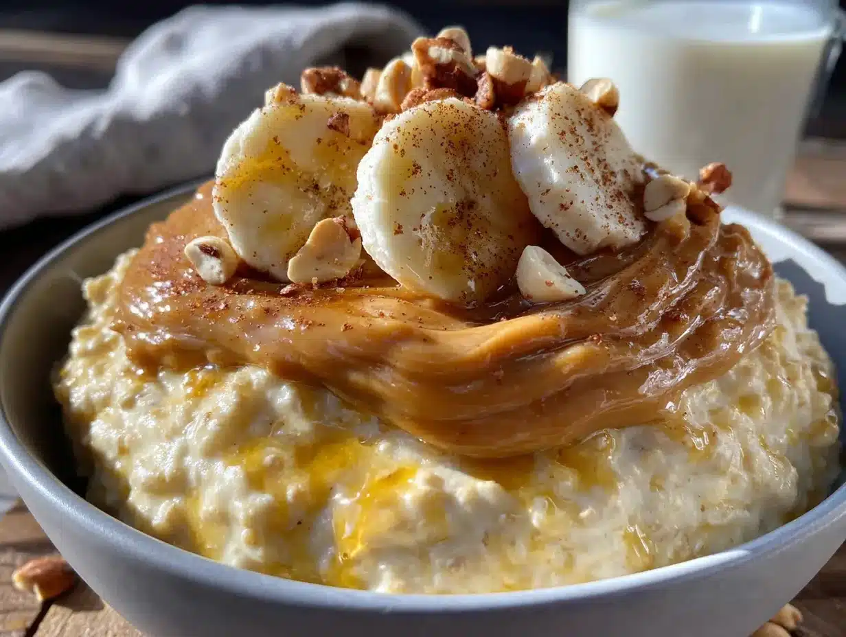 overnight peanut butter banana oats preparation steps