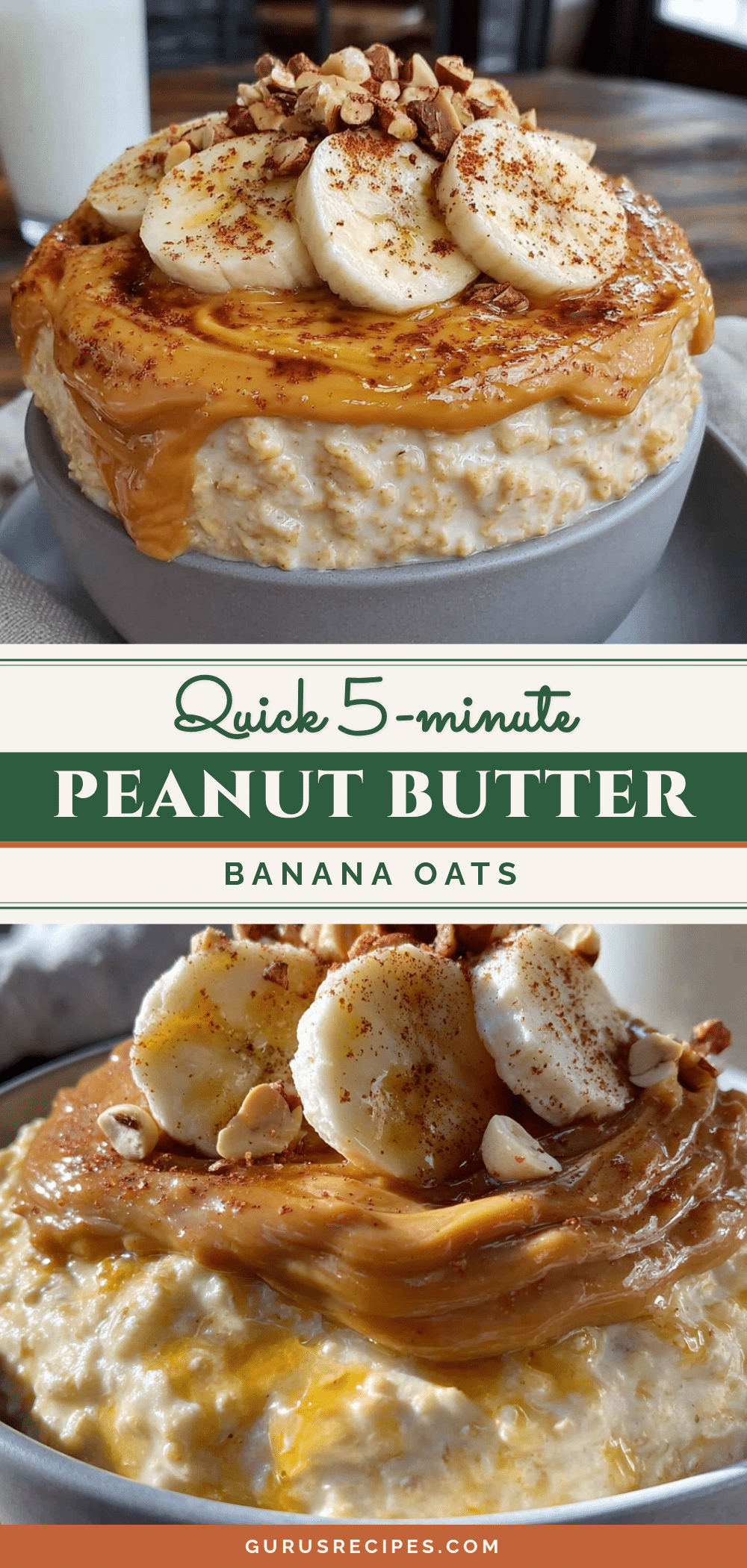 overnight peanut butter banana oats recipe