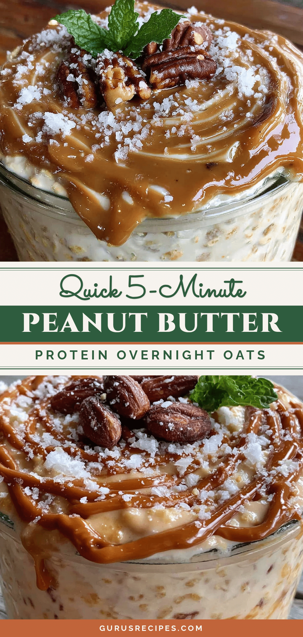 peanut butter protein overnight oats recipe