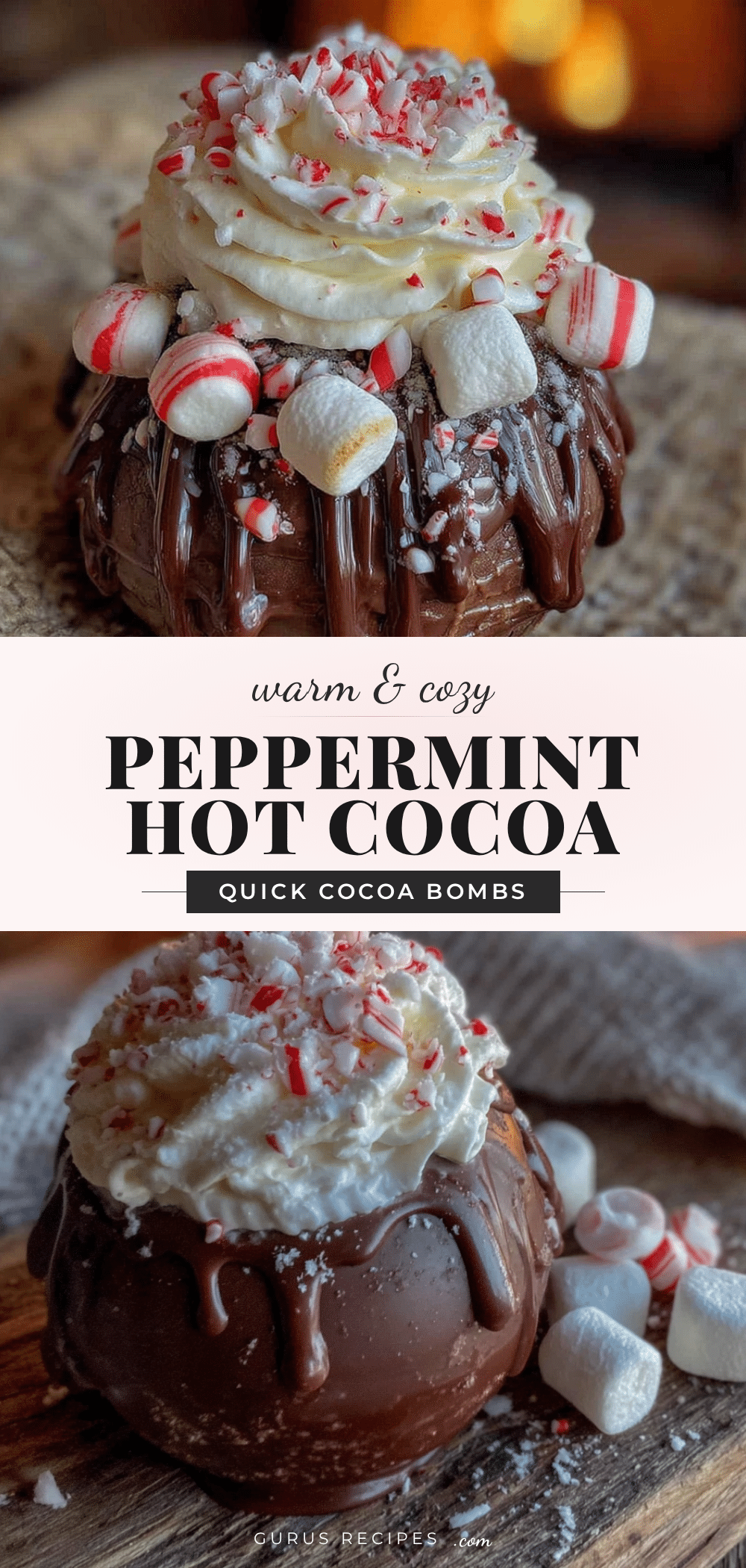 peppermint hot cocoa bombs recipe