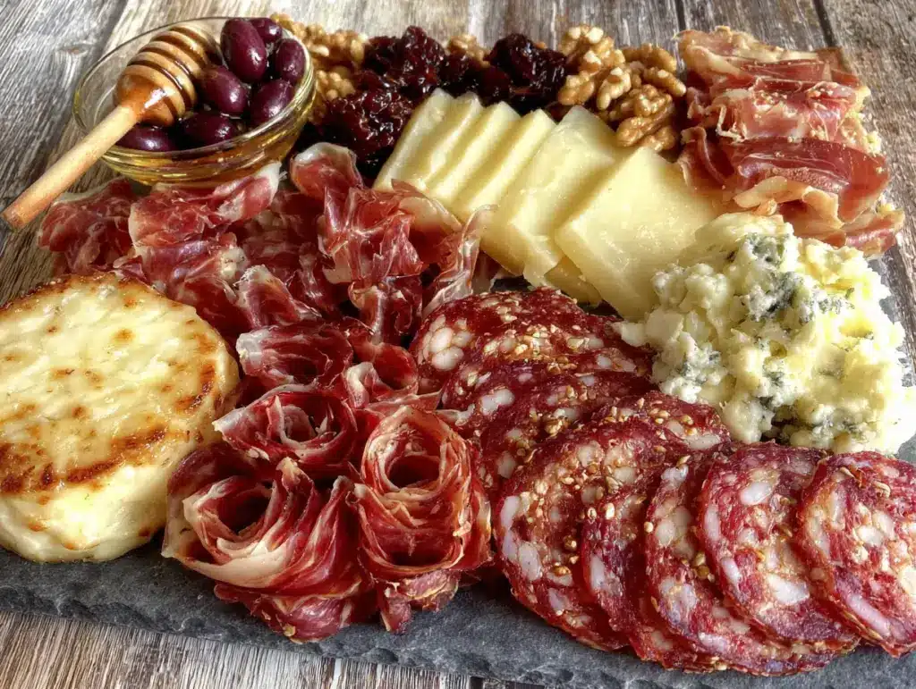 romantic charcuterie board for two - featured image