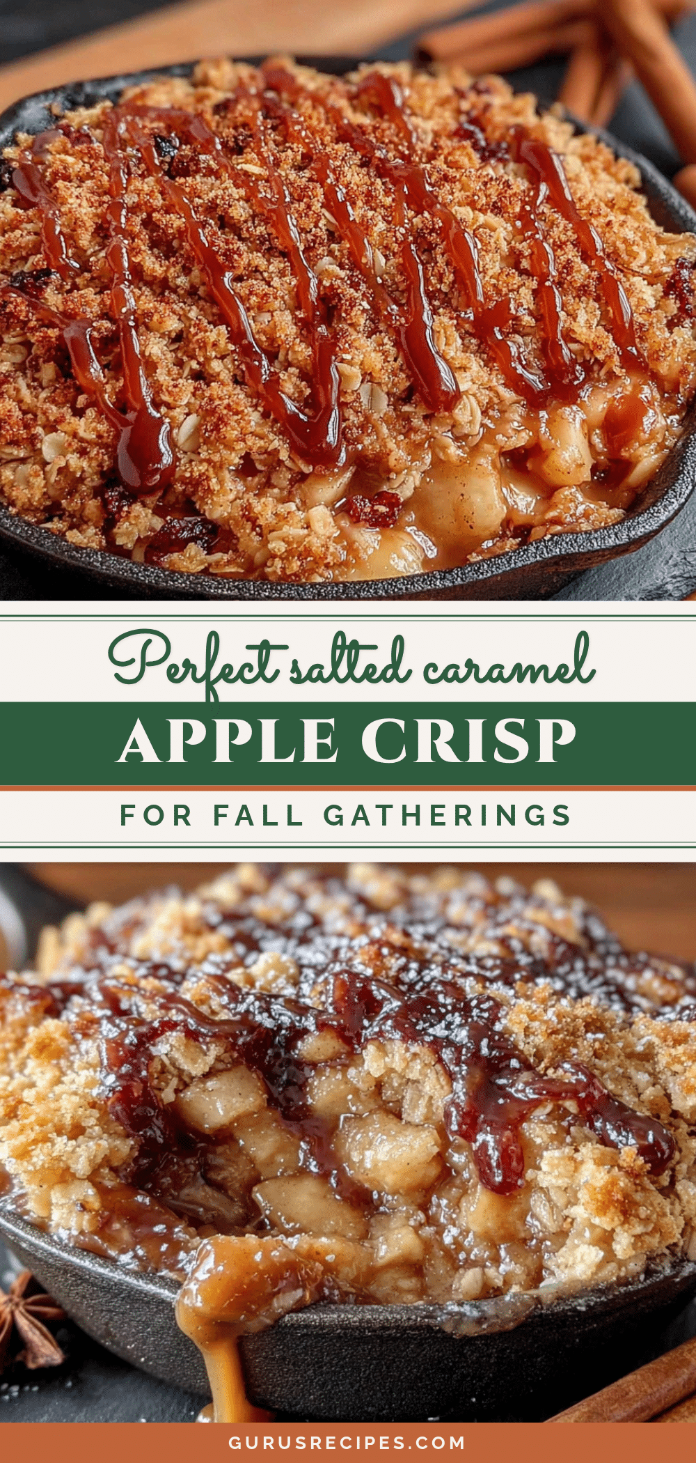 salted caramel apple crisp recipe