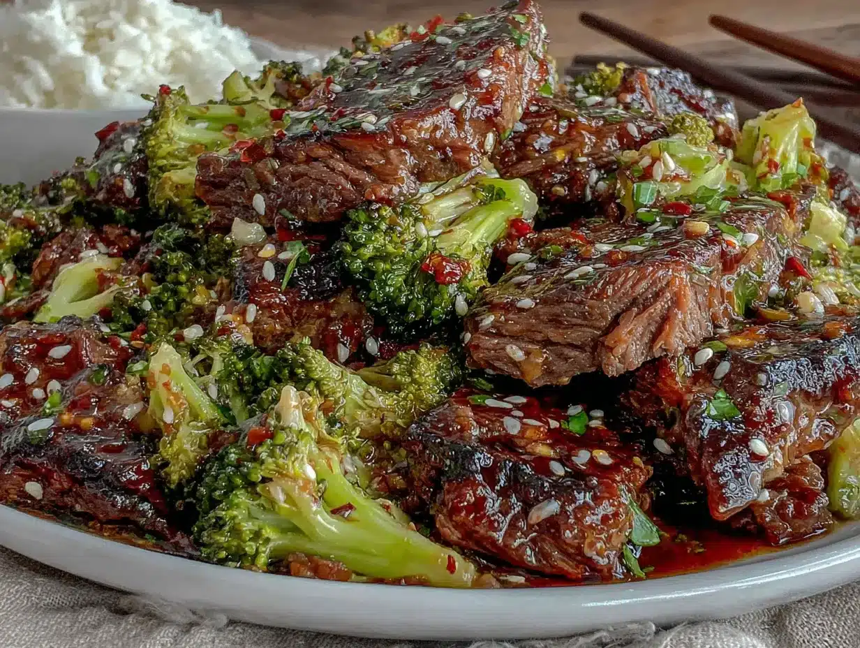 slow cooker beef and broccoli preparation steps