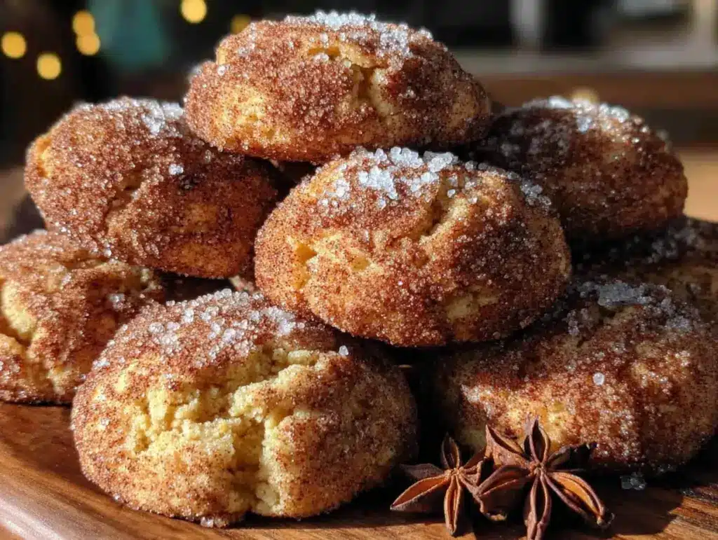 small-batch pumpkin snickerdoodle cookies - featured image