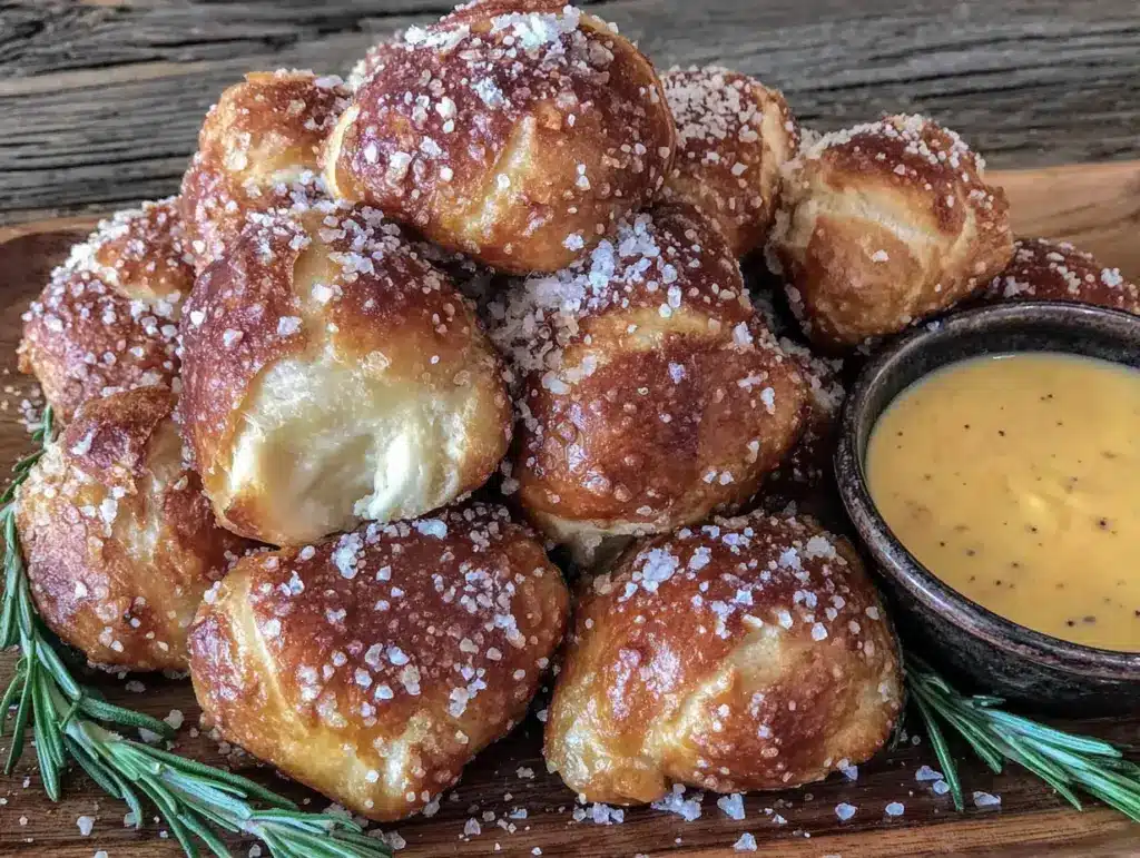 soft pretzel bites with beer cheese dip - featured image