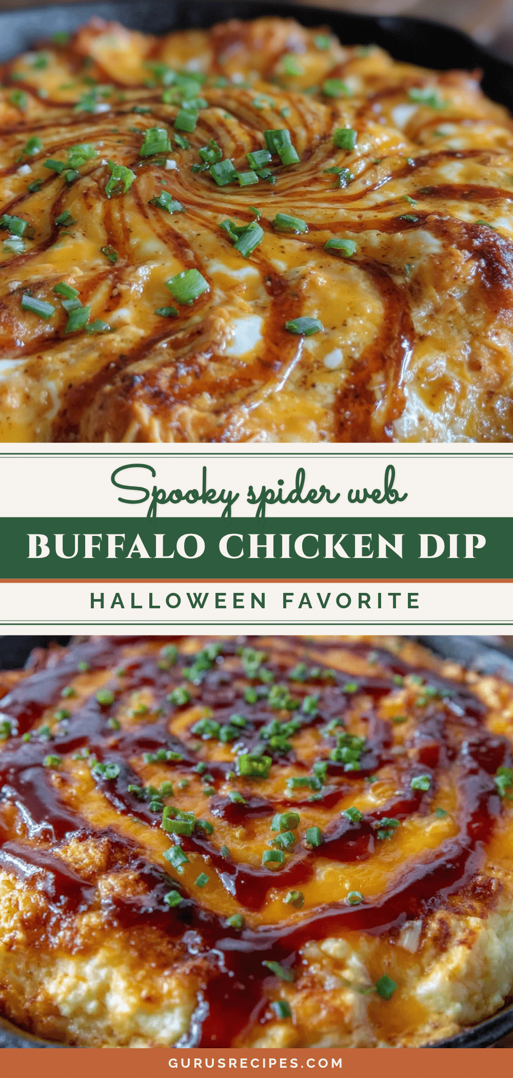 spider web buffalo chicken dip recipe
