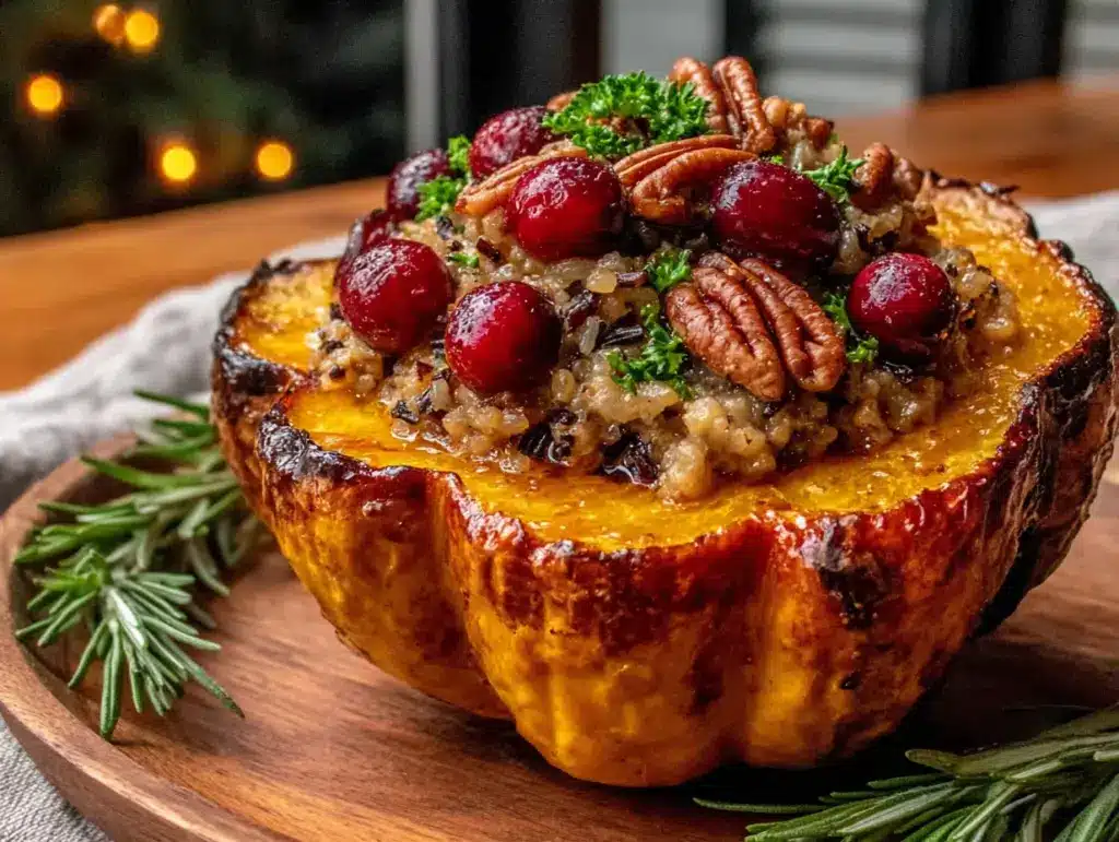 stuffed acorn squash - featured image