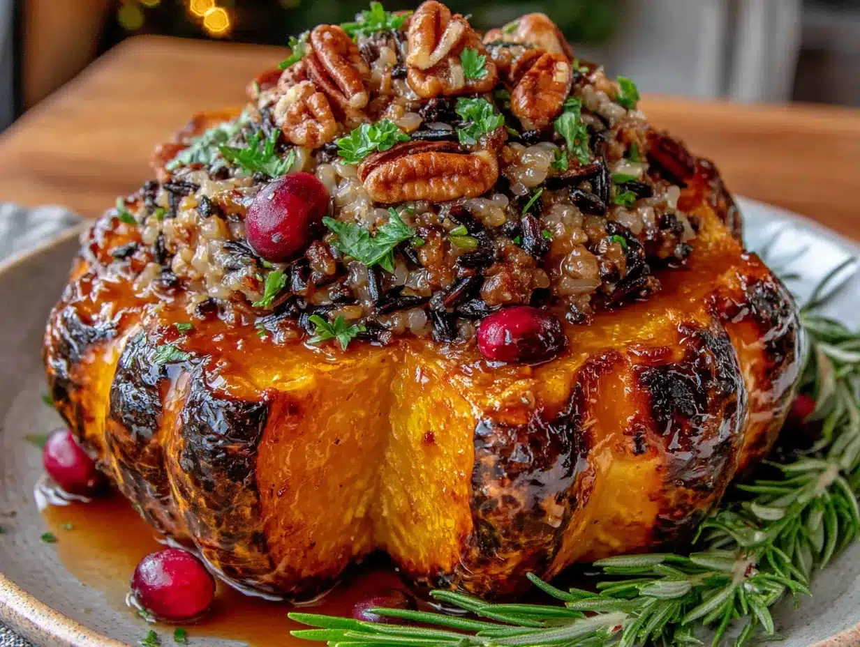 stuffed acorn squash preparation steps