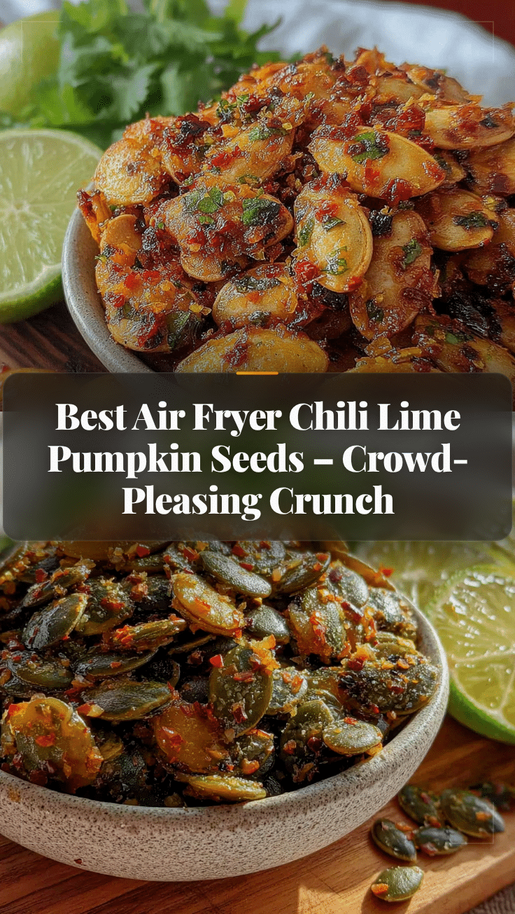 air fryer chili lime pumpkin seeds recipe