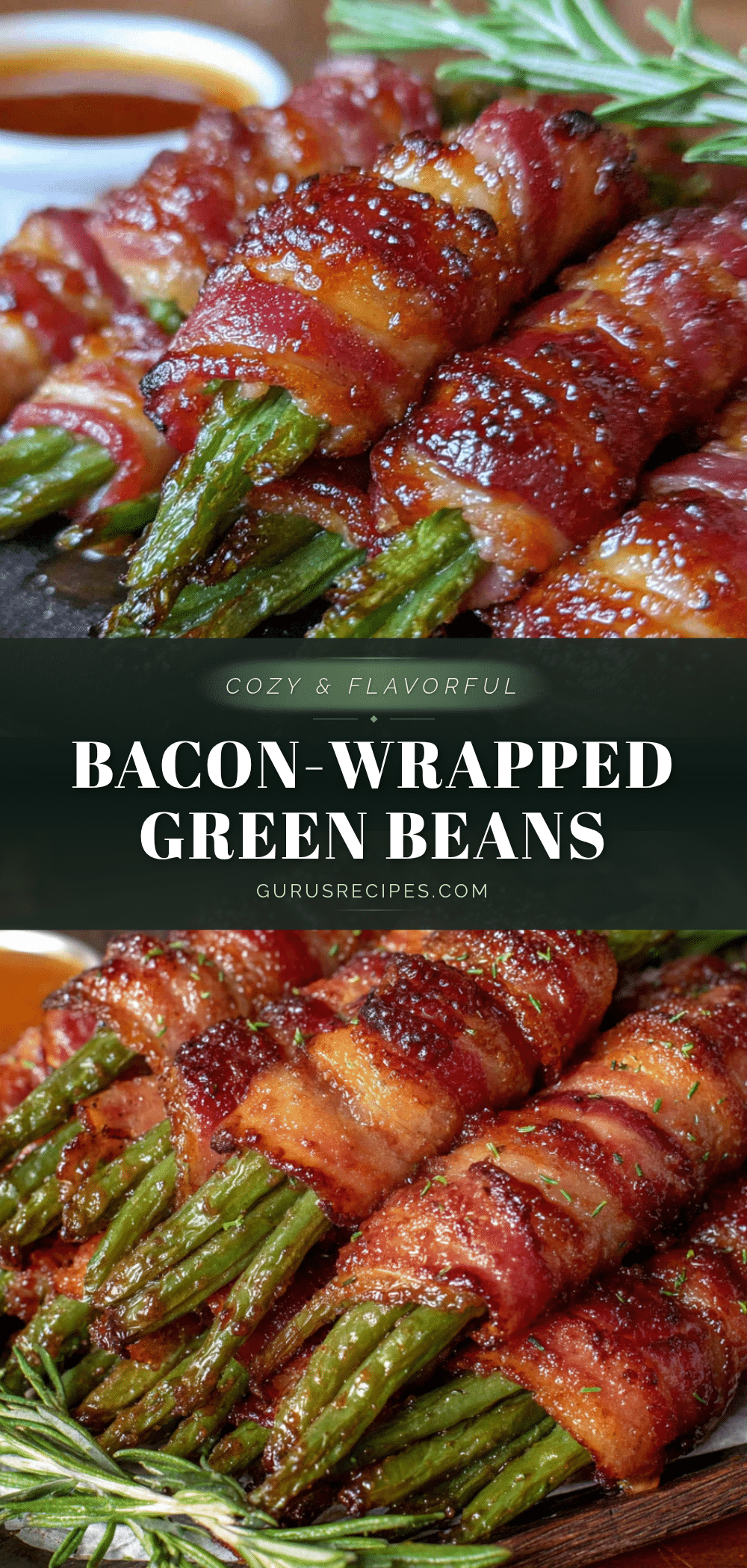 bacon-wrapped green beans with brown sugar glaze recipe