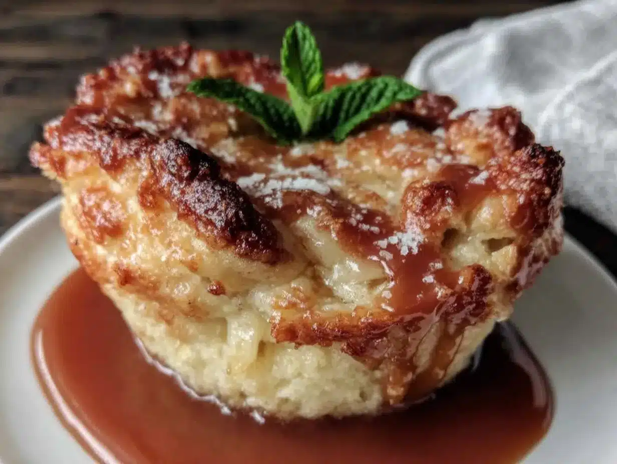 baked apple dumplings with caramel sauce preparation steps