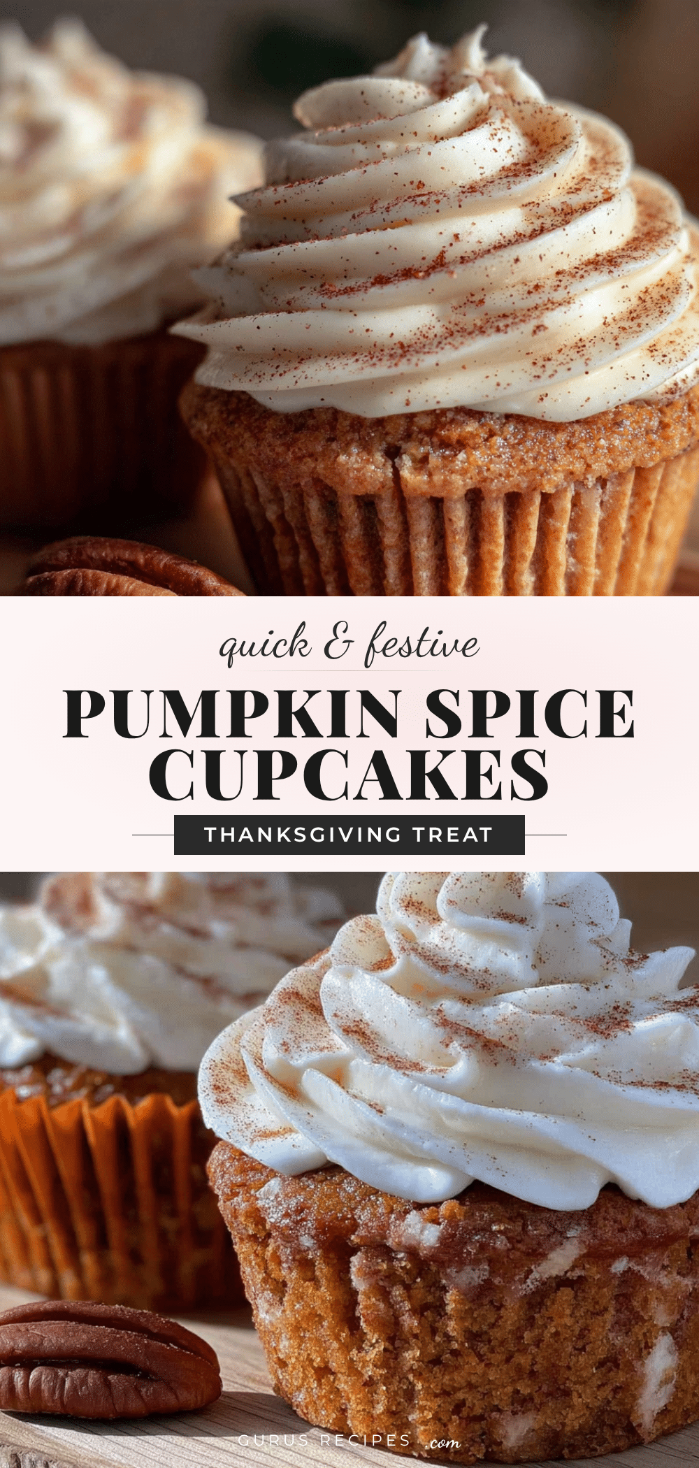 best easy pumpkin spice thanksgiving cupcakes recipe