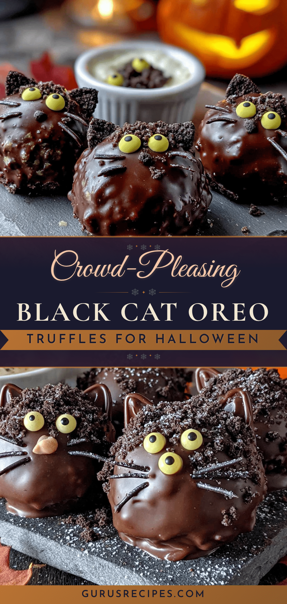 Black cat Oreo truffles recipe