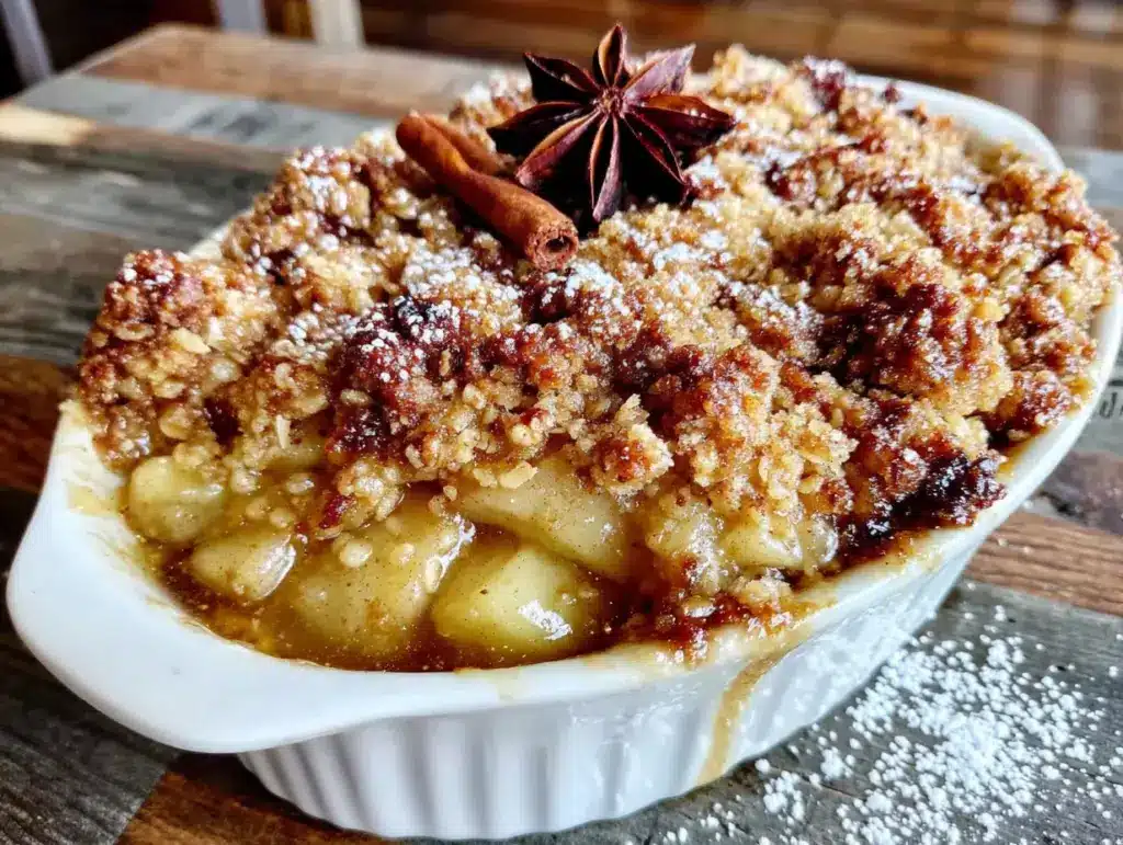 brown butter apple crisp - featured image
