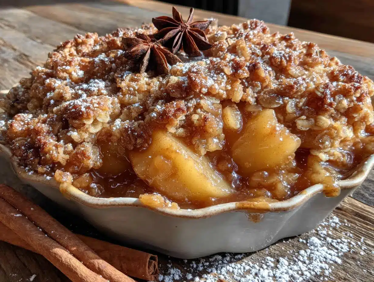 brown butter apple crisp preparation steps