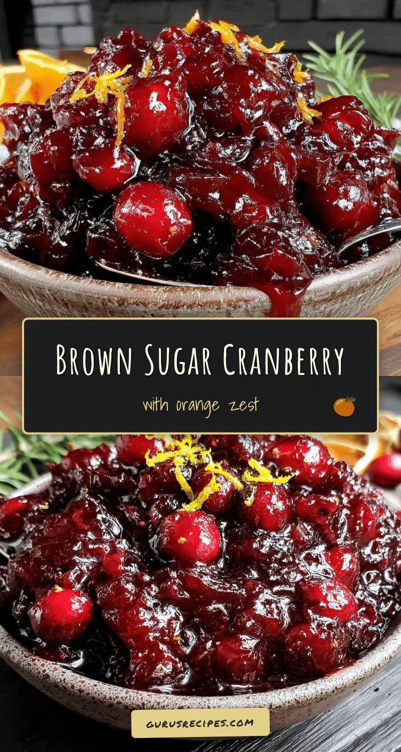 brown sugar cranberry sauce with orange zest recipe