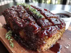 brown sugar glazed meatloaf - featured image