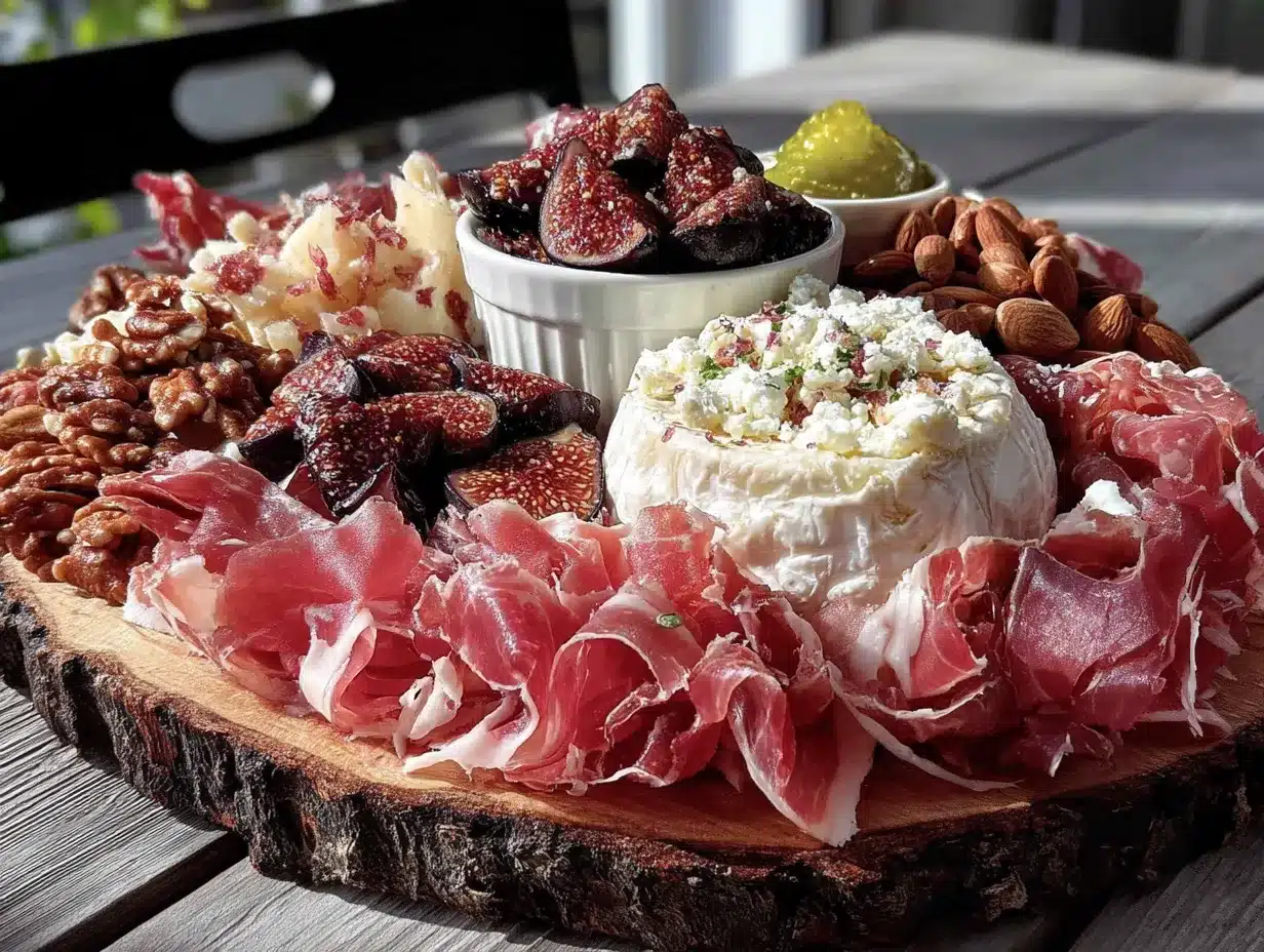 charcuterie board for two preparation steps